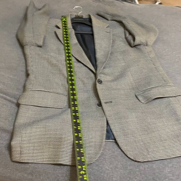 Oscar De La Renta Mens Sports Blazer Coat Jacket 44 Long Tailored 100% Wool - Picture 8 of 10